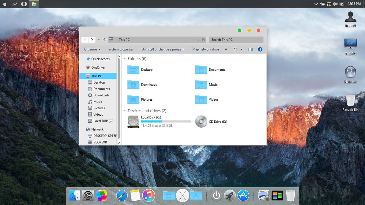 themes mac for windows 8